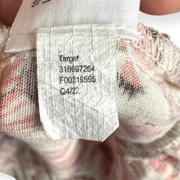 Knox Rose Pink Floral Print Surplice V Neck Ruffle Tiered Maxi Dress Womens XXL - Picture 12 of 12